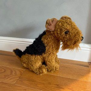 stuffed airedale terrier